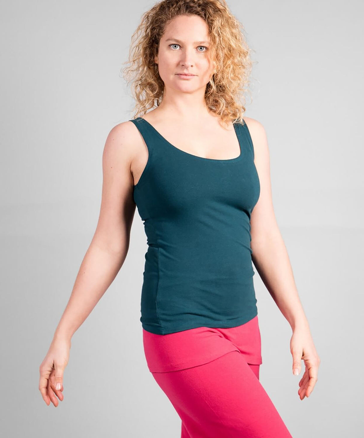 Yoga-Top "Sohang" - tiefgrün - YOGISHOP