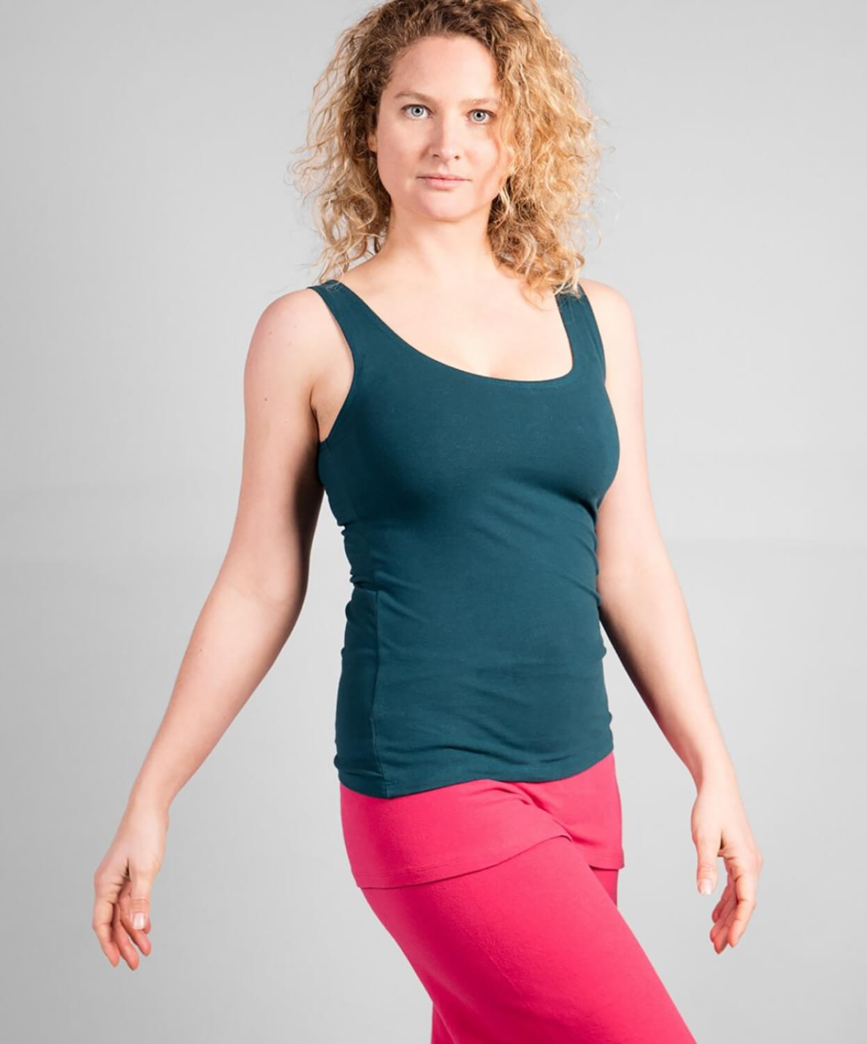 Yoga-Top "Sohang" - tiefgrün - YOGISHOP