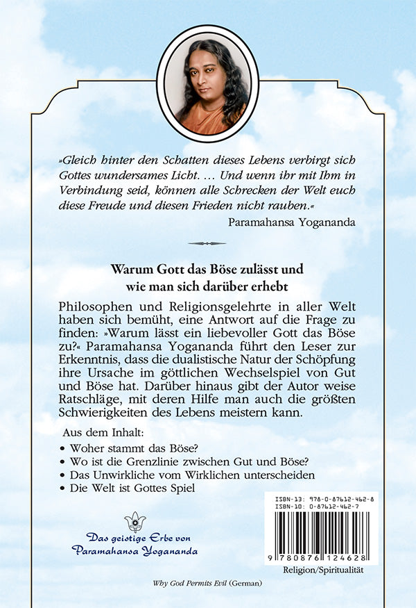 Warum Gott das Böse zulässt und wie man sich darüber erhebt von Paramahansa Yogananda - YOGISHOP