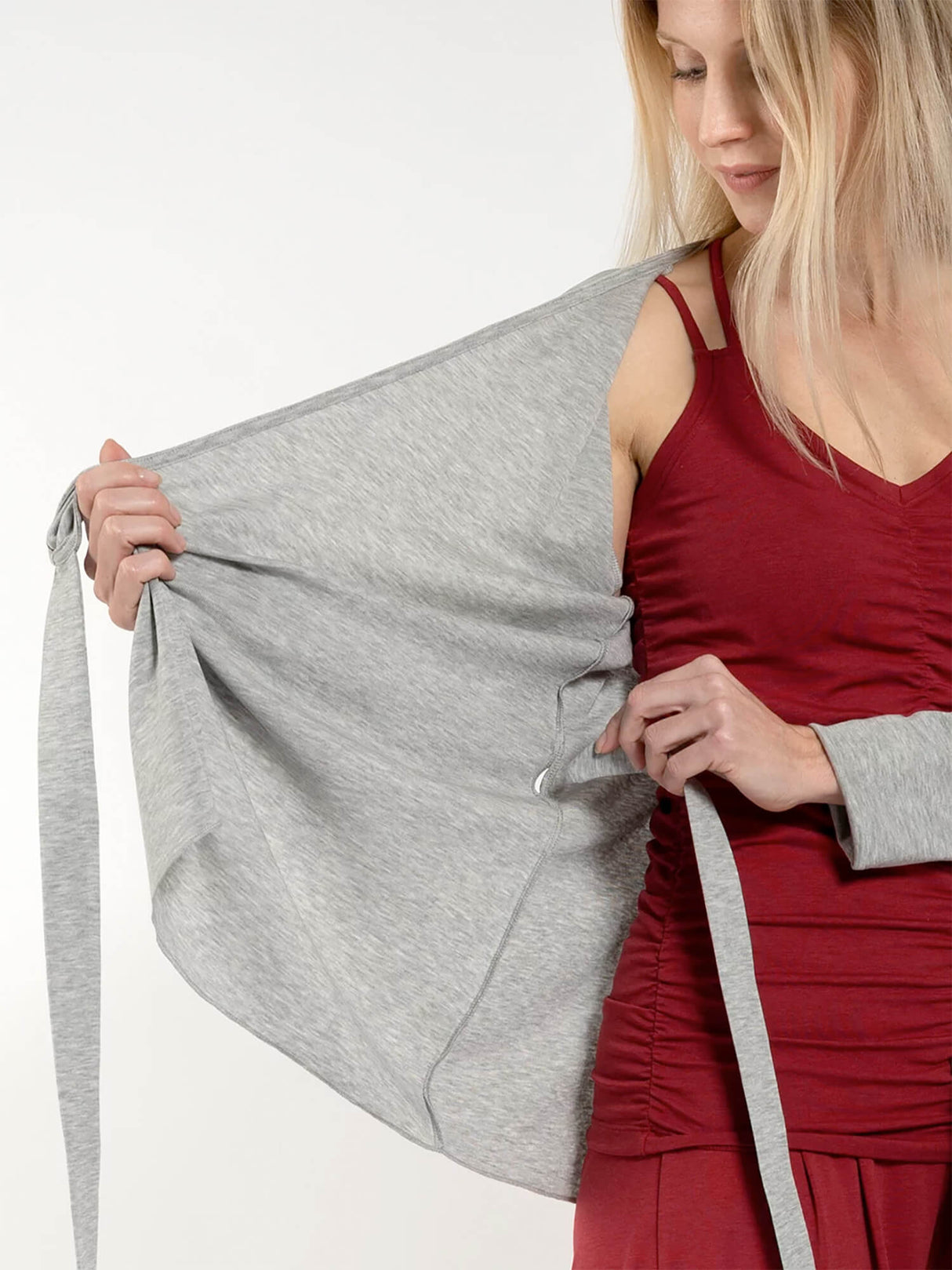 Wickeljacke Zoe - grey - YOGISHOP