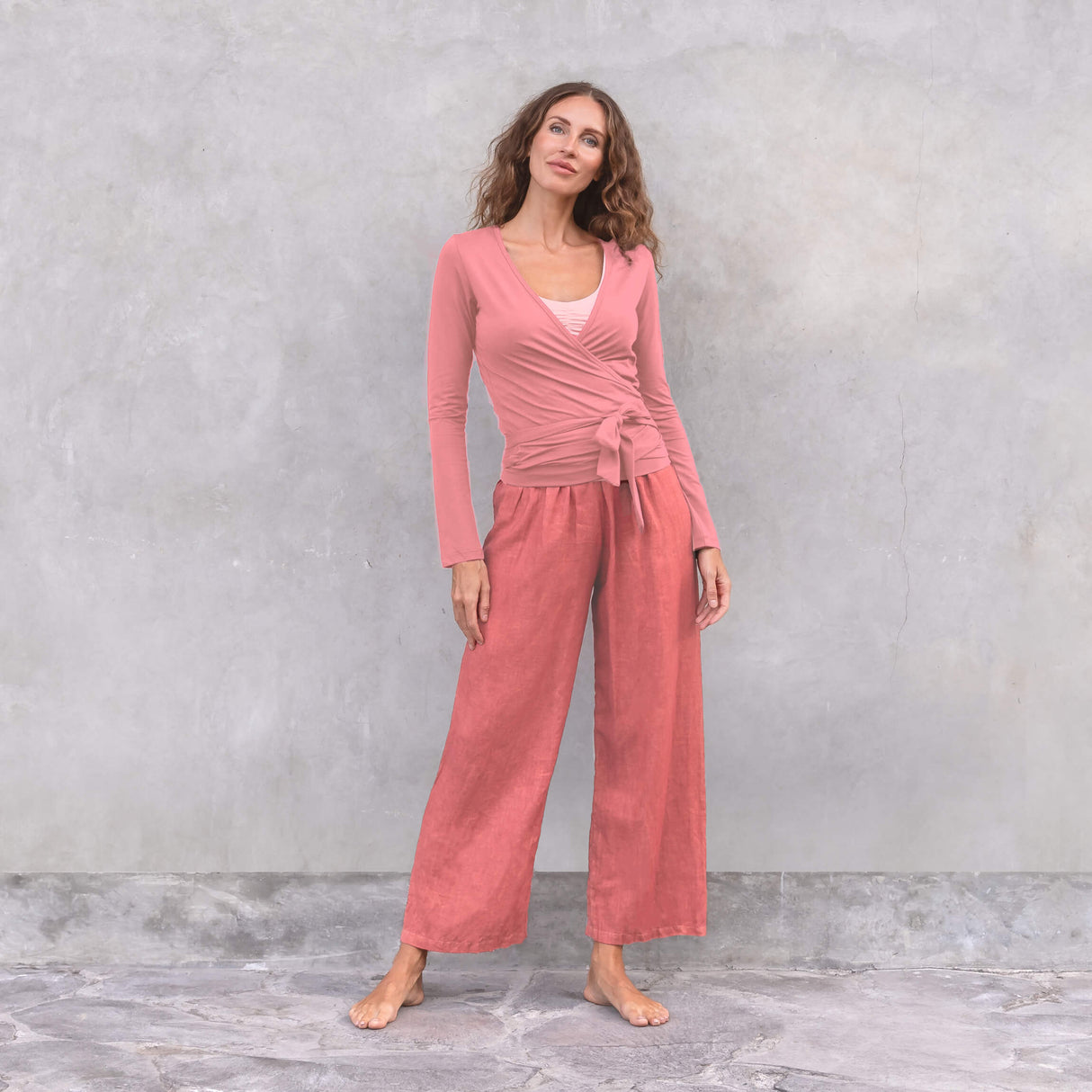 Wrap-Jacket Yael - deco rose - YOGISHOP