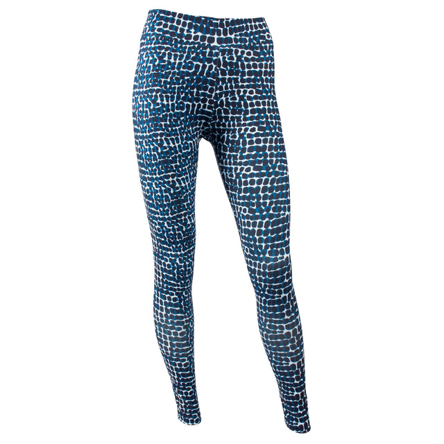 Yoga-Leggings Croco - petrol - YOGISHOP