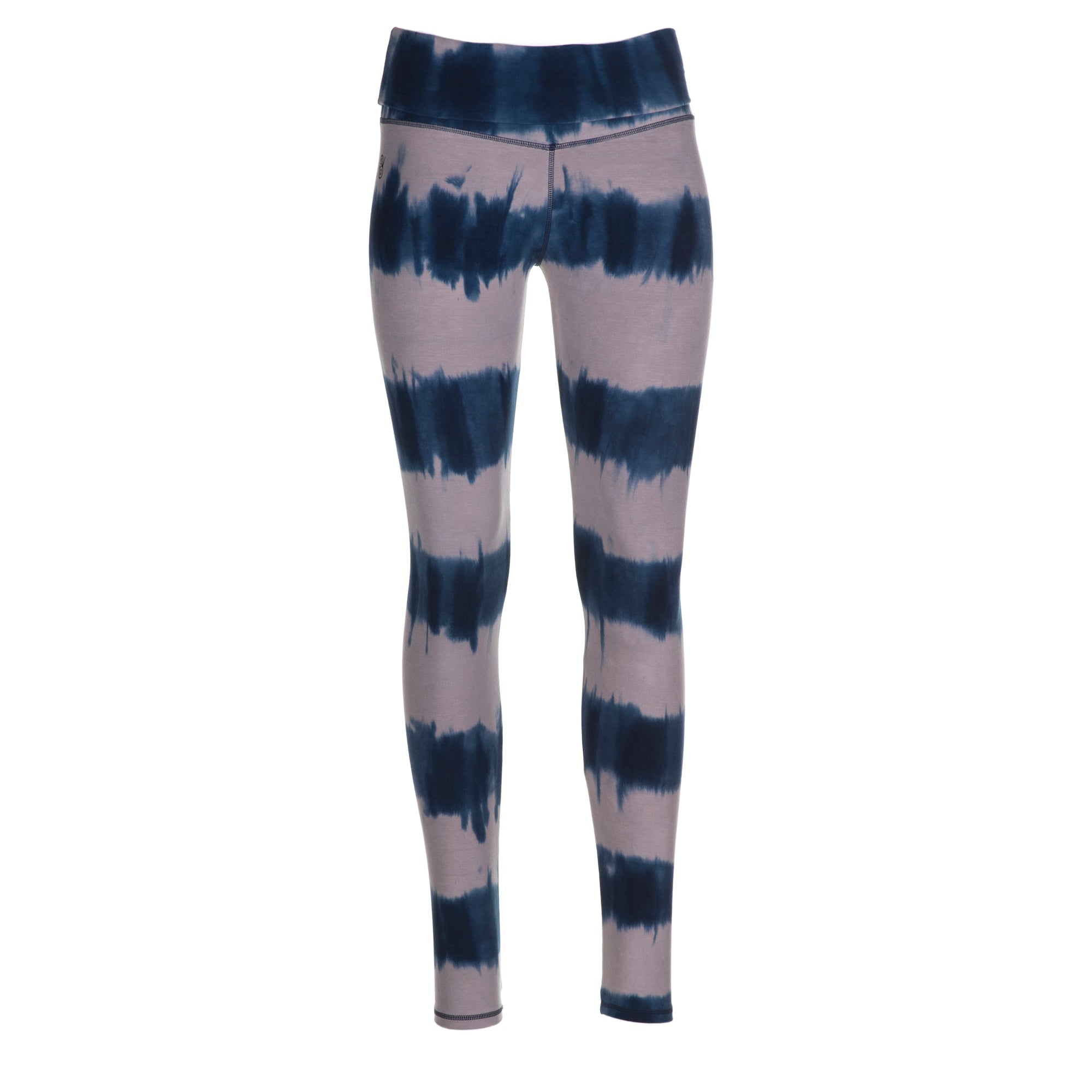 Yoga-Batik-Leggings "seashore" - grau/blau - YOGISHOP
