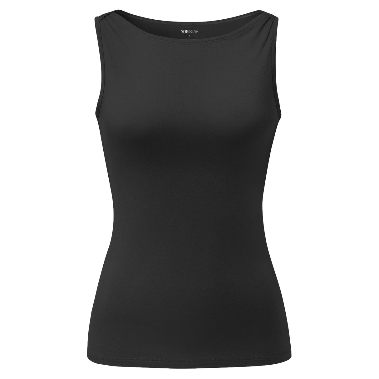 Yoga-Top Boatneck "ala" - black - YOGISHOP