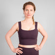 Aurora Yoga Bra - Dark Purple - YOGISHOP
