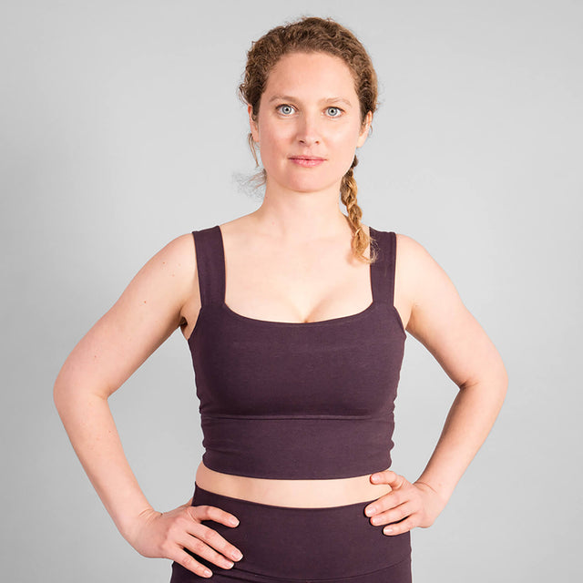 Aurora Yoga Bra - Dark Purple - YOGISHOP