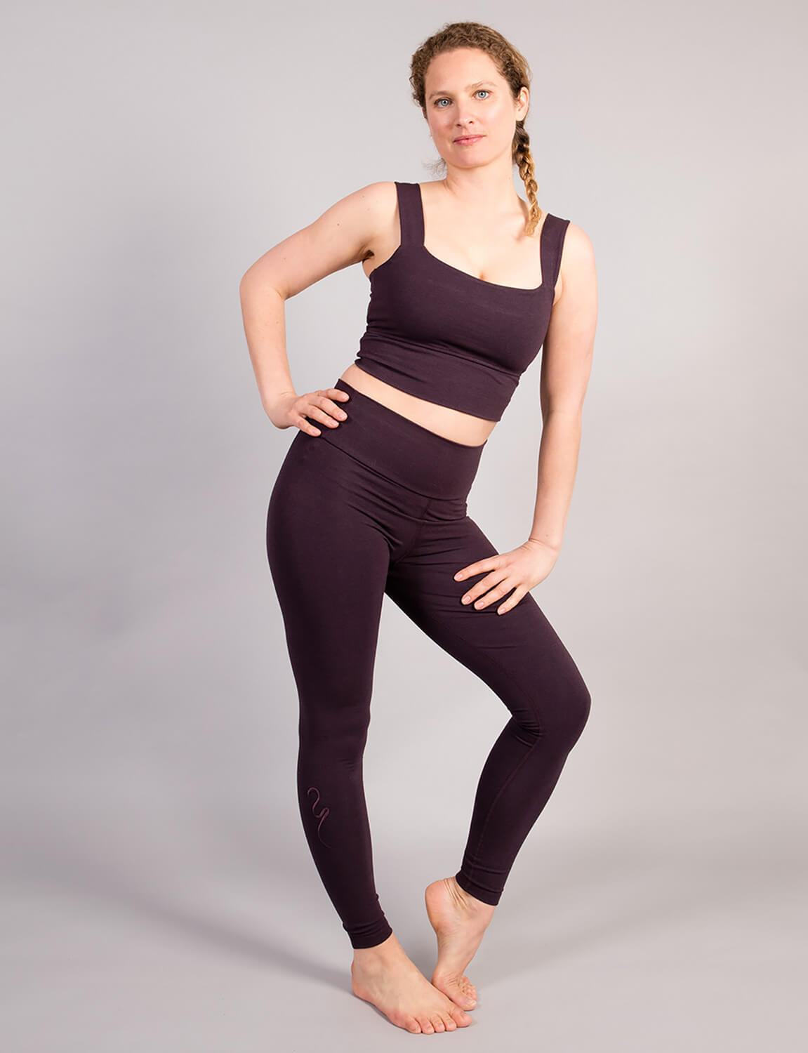 Aurora Yoga Bra - Dark Purple - YOGISHOP