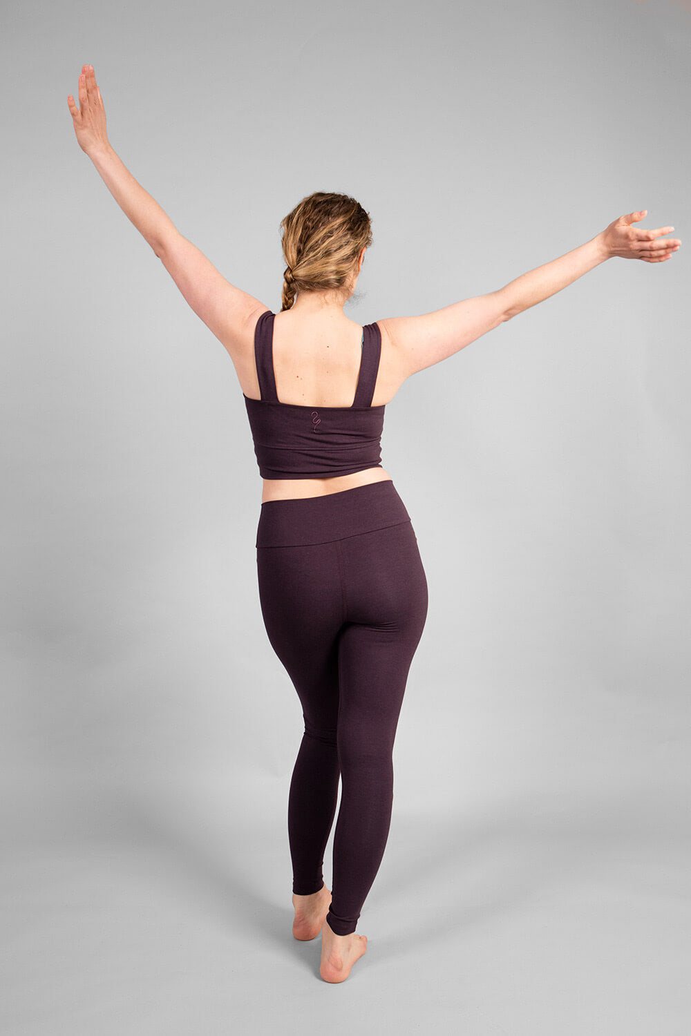 Aurora Yoga Bra - Dark Purple - YOGISHOP