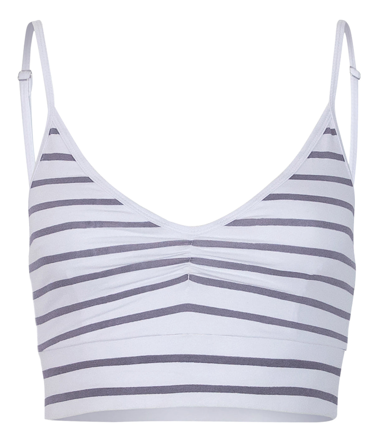 Yoga-Bra "Marine stripes" - white - YOGISHOP