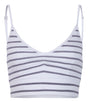 Yoga-Bra "Marine stripes" - white - YOGISHOP