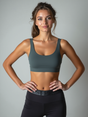 Yoga-Bra "rheia" - pine green - YOGISHOP