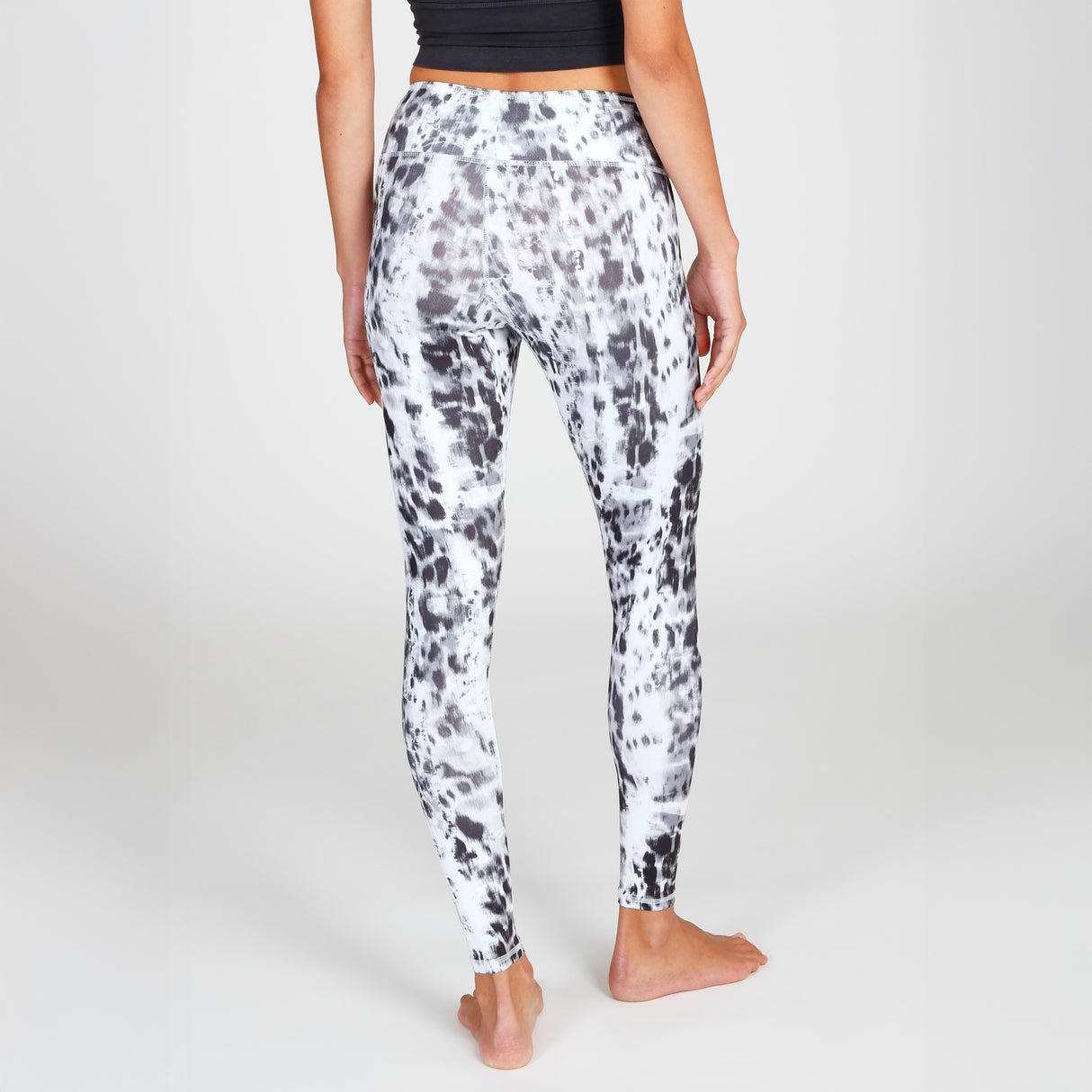 Yoga-Leggings Lux - animal black white