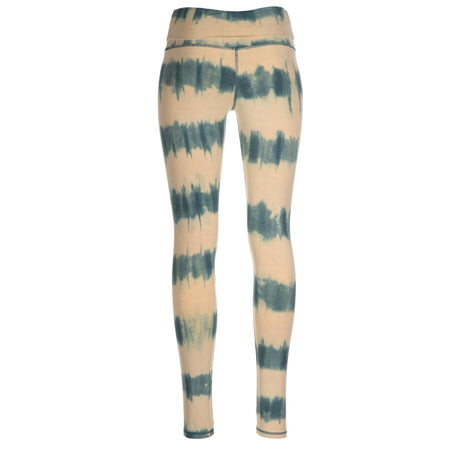 Yoga-Batik-Leggings "the beach" - teal-beige - YOGISHOP