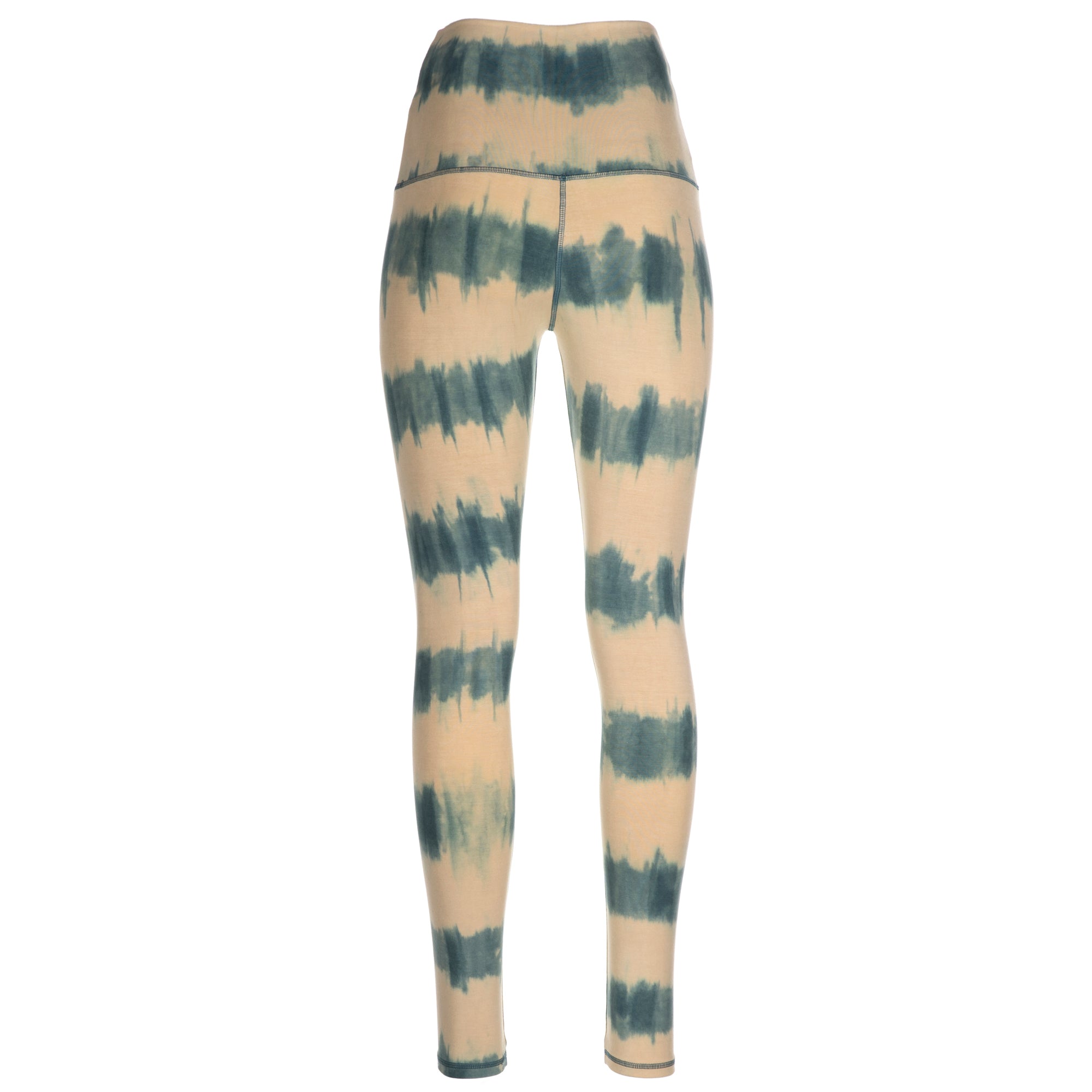 Yoga-Batik-Leggings "the beach" - teal-beige - YOGISHOP