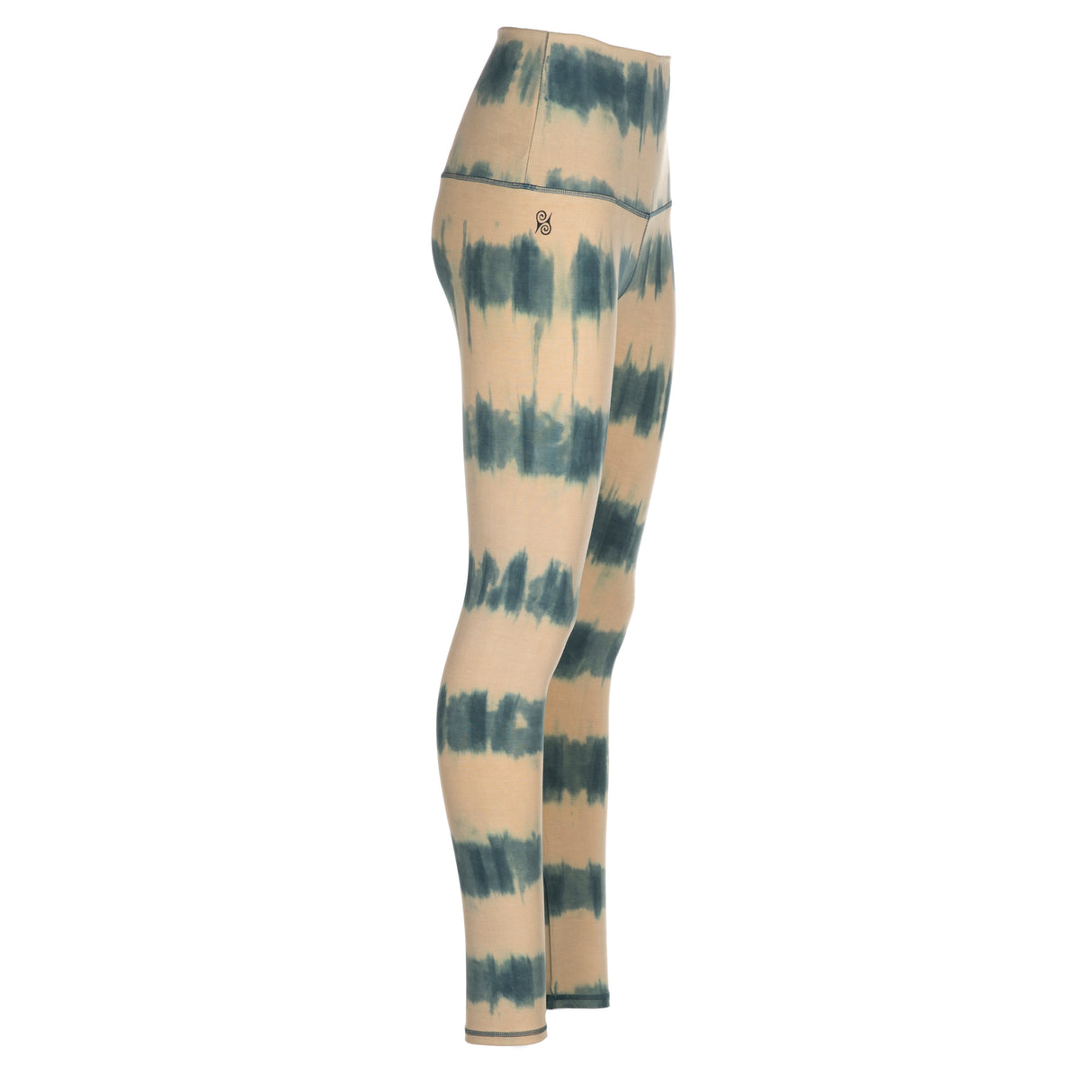 Yoga-Batik-Leggings "the beach" - teal-beige - YOGISHOP