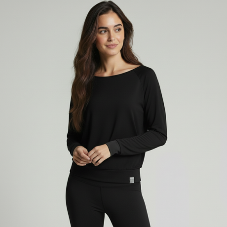 Yoga-Longsleeve "ala" - black - YOGISHOP