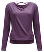 Yoga-Longsleeve flowing shakti "ala" - elderberry - YOGISHOP