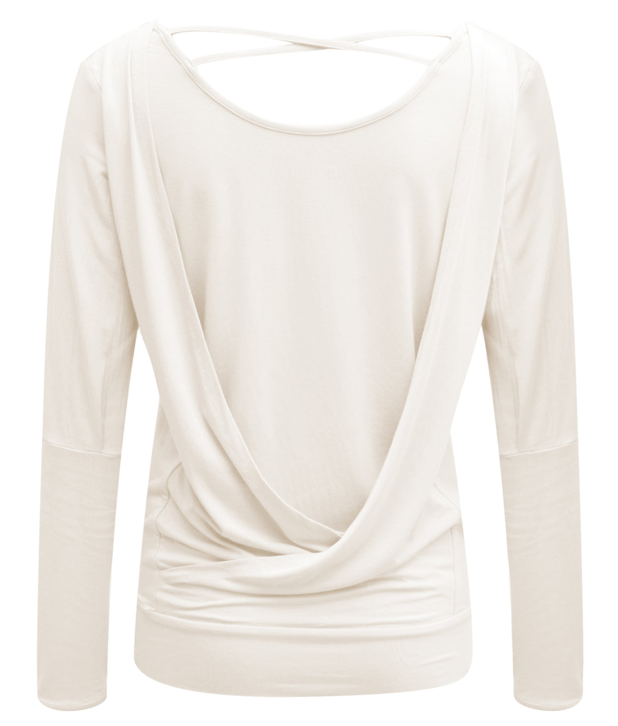 Yoga-Longsleeve flowing shakti "ala" - ivory - YOGISHOP