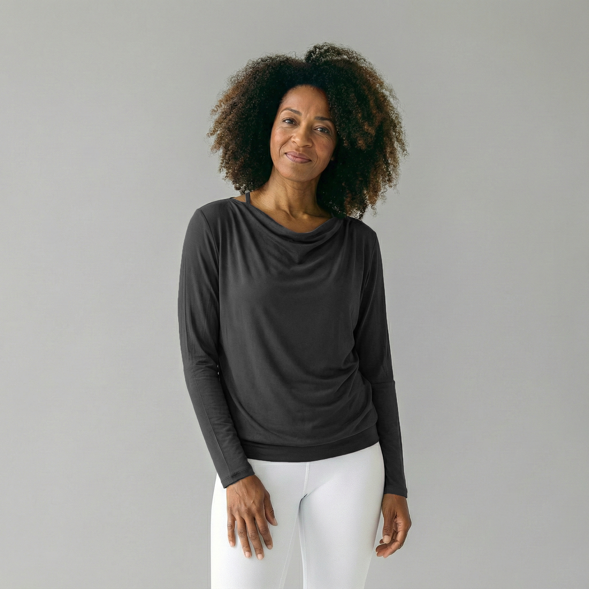 Yoga-T-shirt à manches longues flowing shakti "ala" - stonehenge