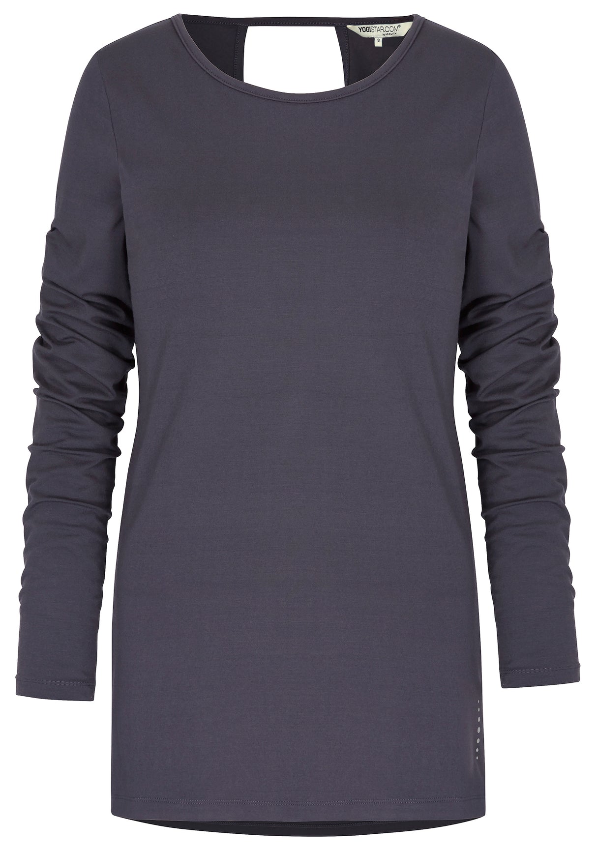 Yoga-Top "Open Back" - pebble - YOGISHOP