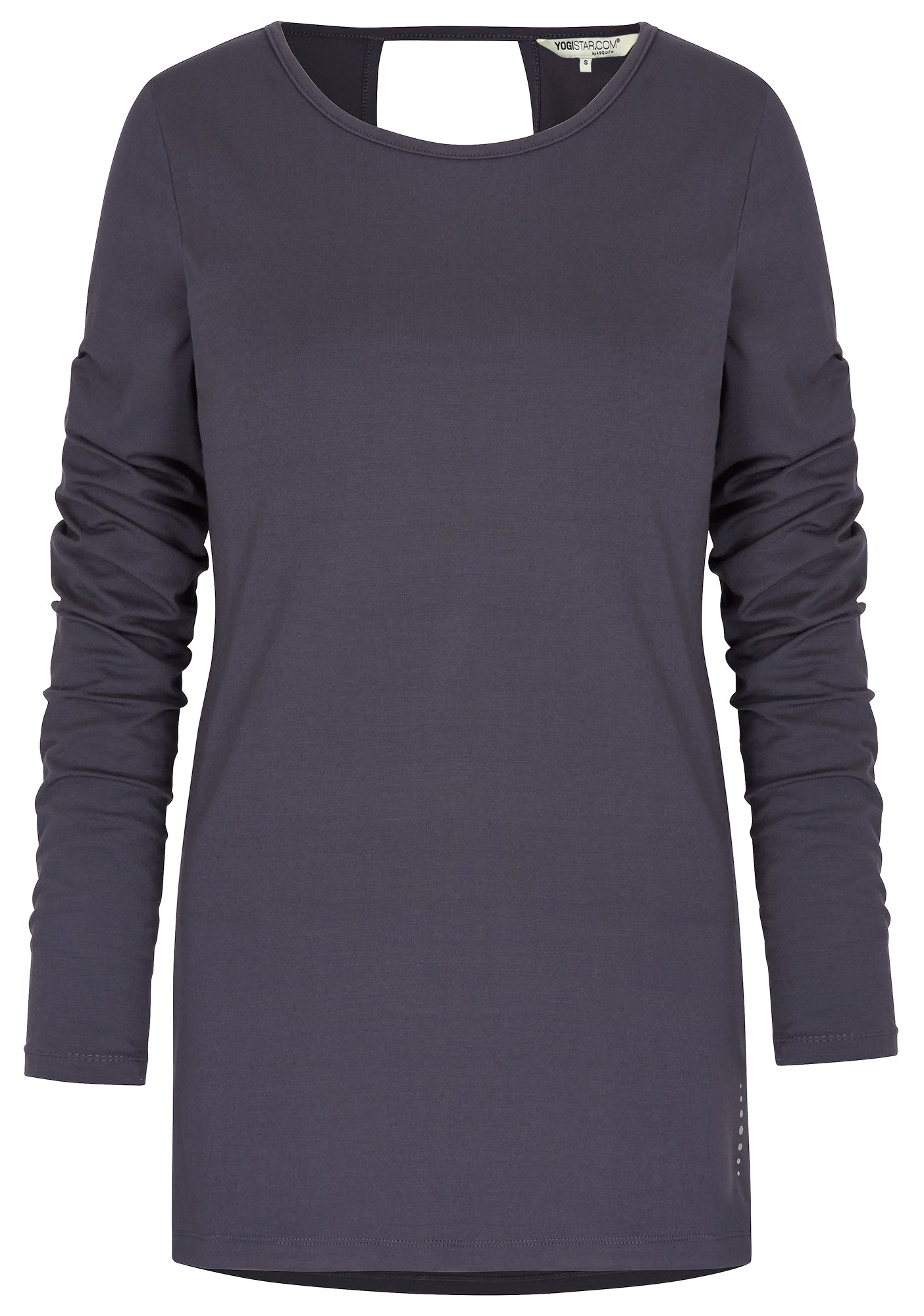 Yoga-Top "Open Back" - pebble - YOGISHOP