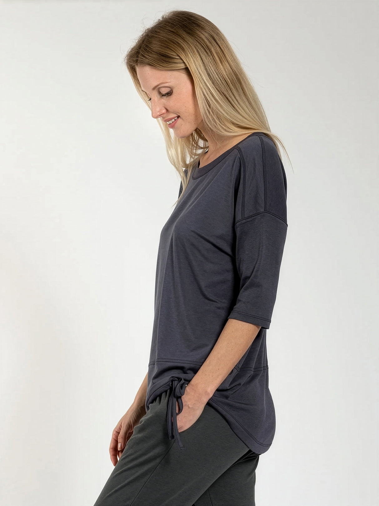 T-shirt de yoga Sara - Dark Grey