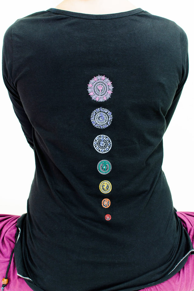 Yoga-Top "Chakra", black - YOGISHOP