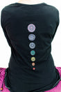 Yoga-Top "Chakra", black - YOGISHOP