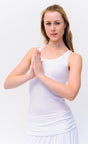 Yoga-Top "Chaturanga", white - YOGISHOP