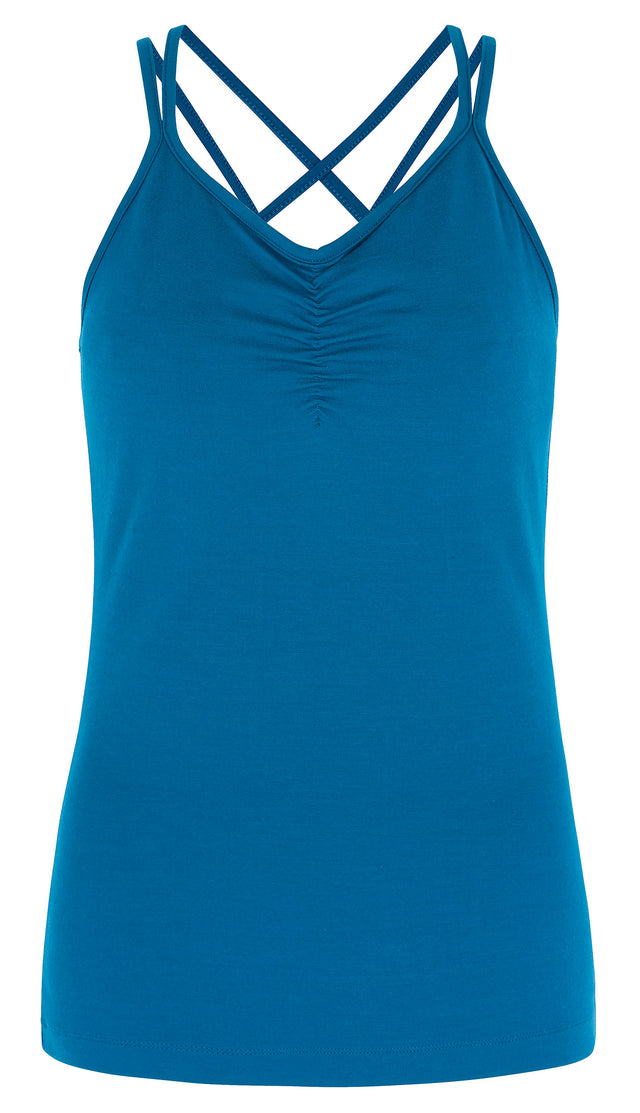Yoga-Top "conquer cami"- teal - YOGISHOP