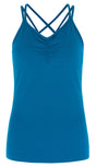 Yoga-Top "conquer cami"- teal - YOGISHOP