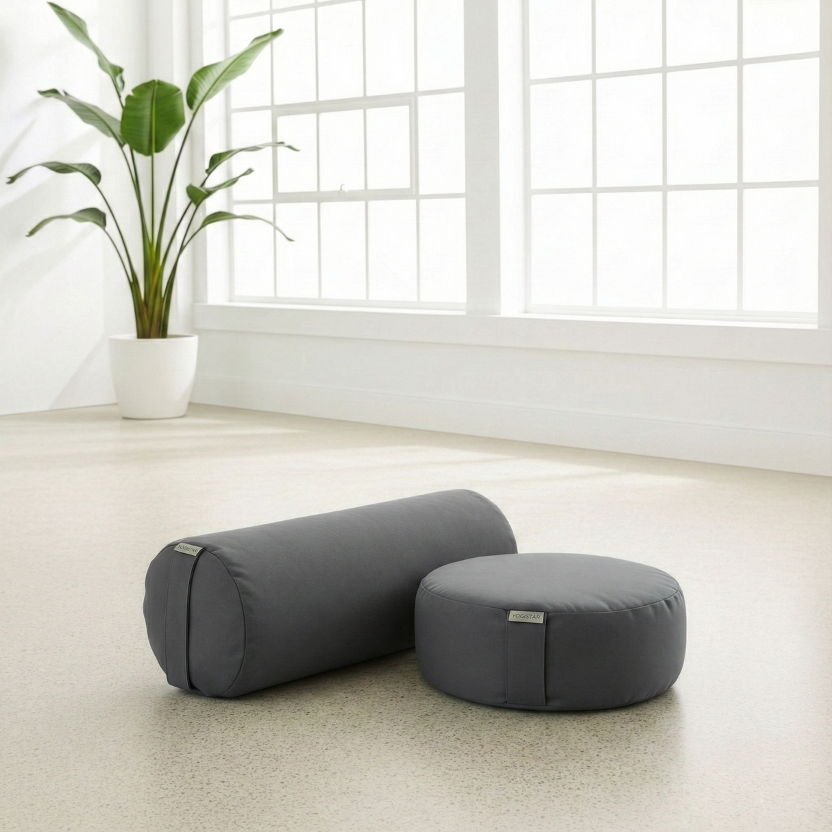 Yoga-Set Ananda (Cuscino da meditazione Dhyana + Yoga-Bolster Samtosha)