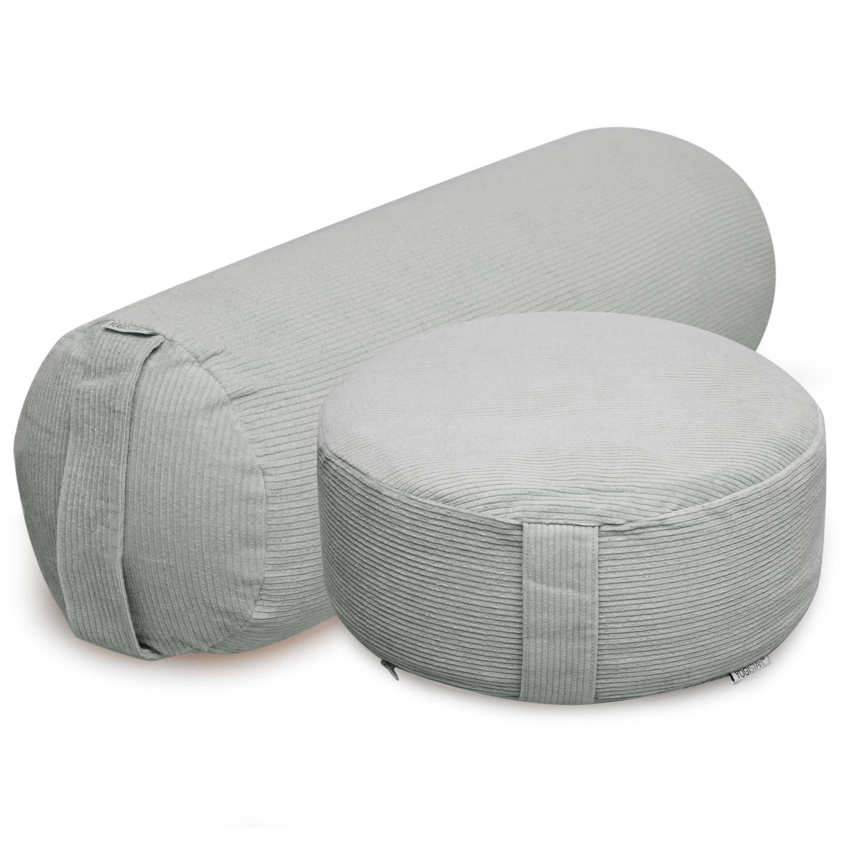 Yoga-Set Velvet (Meditationskissen Cord + Yoga-Bolster Yin Cord) - YOGISHOP