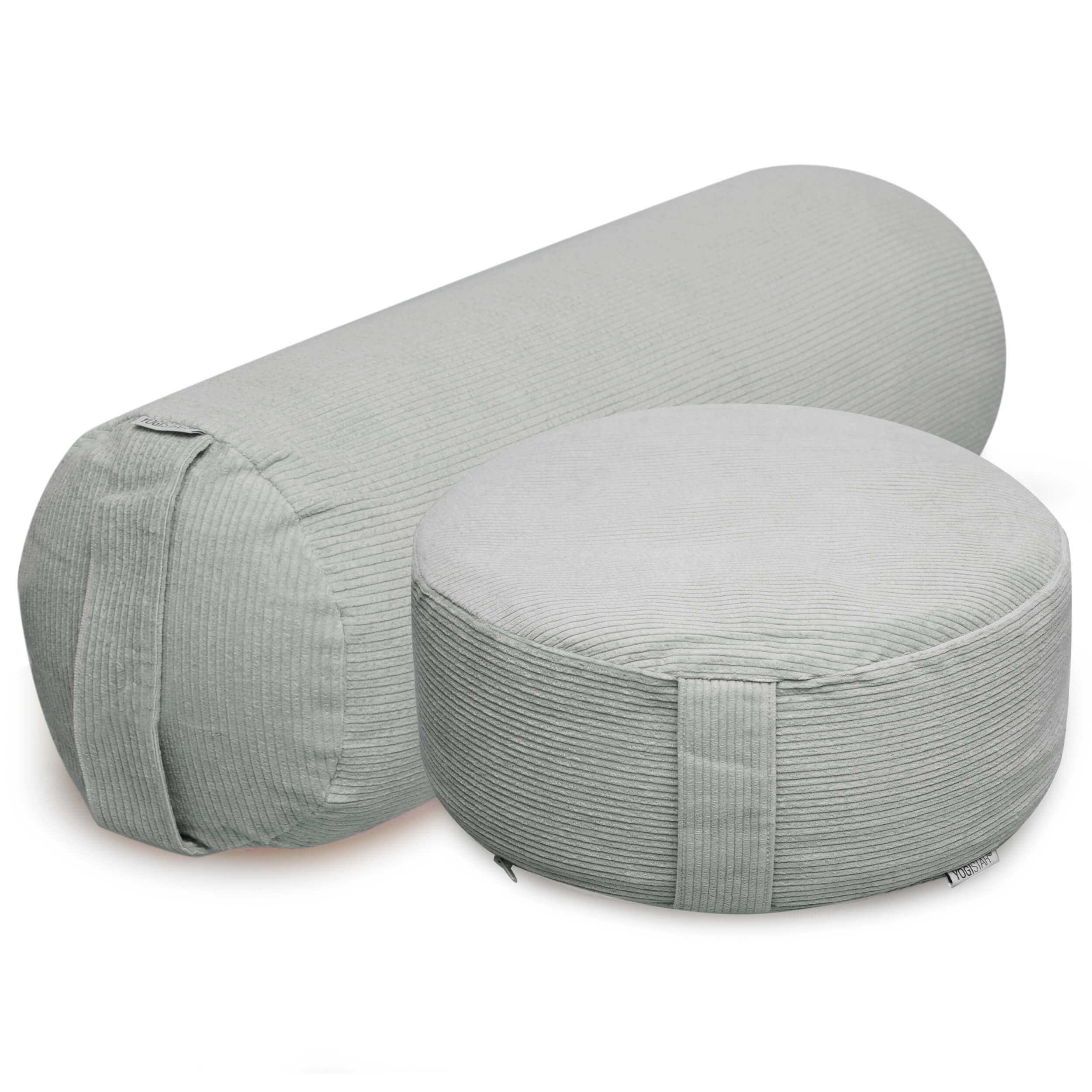 Yoga-Set Velvet (Meditationskissen Cord + Yoga-Bolster Yin Cord) - YOGISHOP