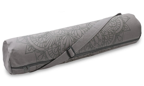 Yogatasche yogibag® basic - zip - cotton - art collection - 65 cm - lotus mandala - graphit - YOGISHOP