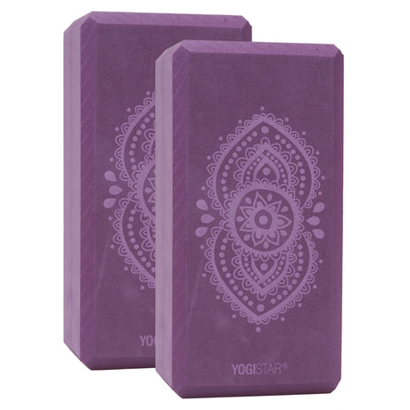 Yogablock yogiblock® basic - art collection - ajna chakra - aubergine - 2er-Set - YOGISHOP