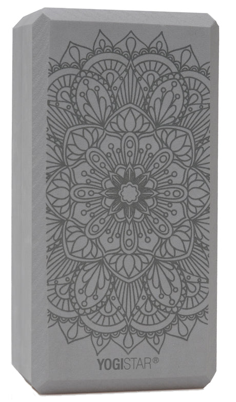 Yogablock yogiblock® basic - art collection - lotus mandala - graphite - YOGISHOP