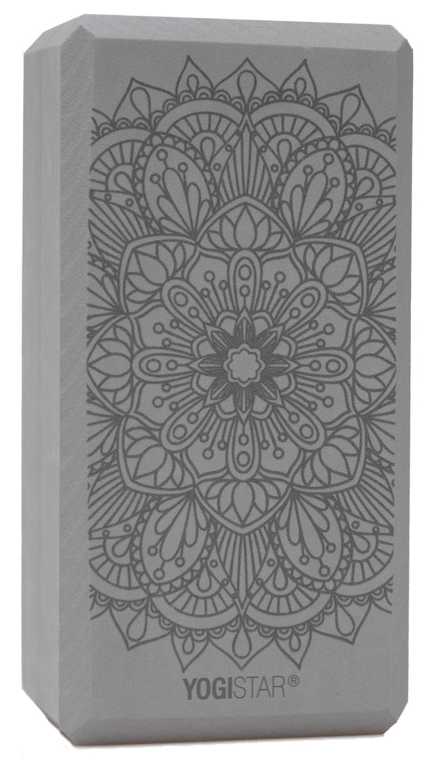 Yogablock yogiblock® basic - art collection - lotus mandala - graphite - YOGISHOP