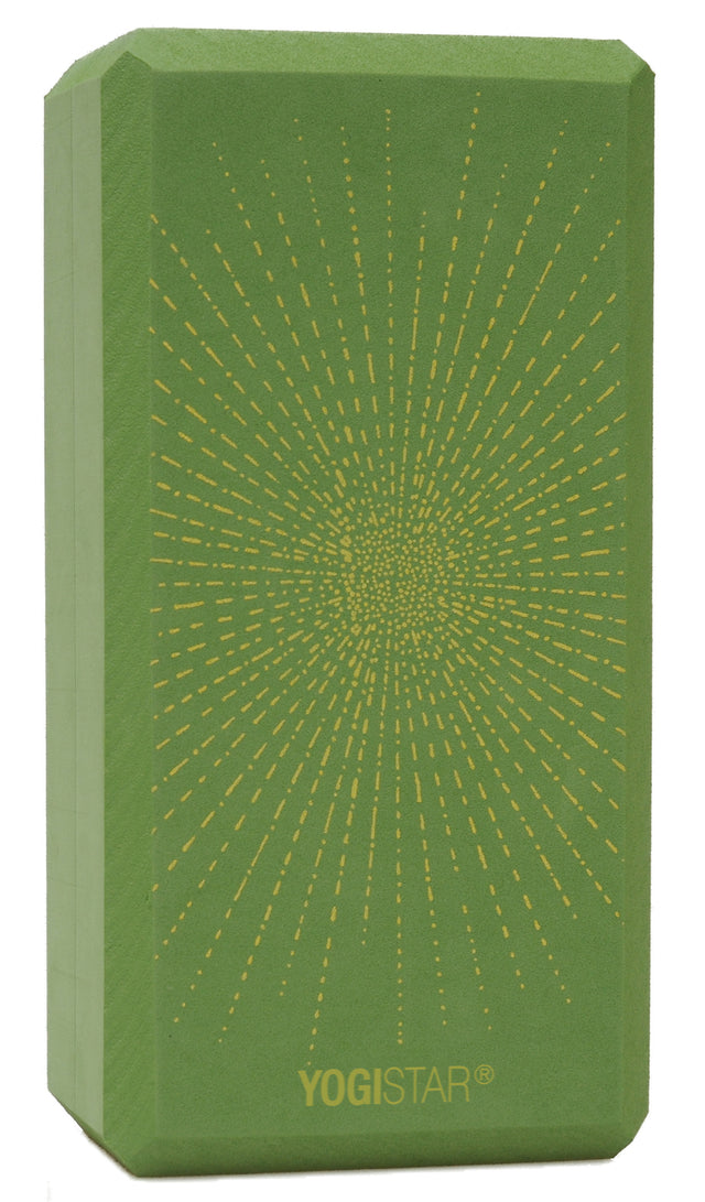 Yogablock yogiblock® basic - art collection - sparkling sunray - kiwi - YOGISHOP