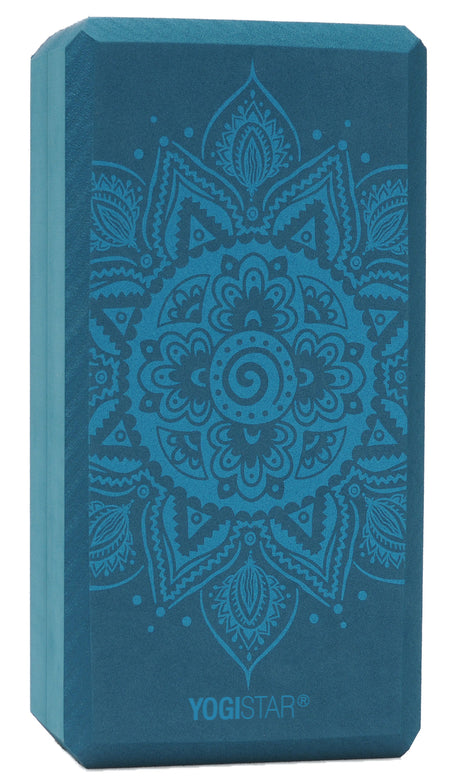 Yogablock yogiblock® basic - art collection - spiral mandala - petrol - YOGISHOP