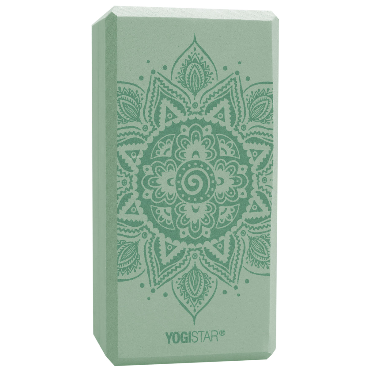 Yogablock yogiblock® basic - art collection - spiral mandala - velvet mint - YOGISHOP
