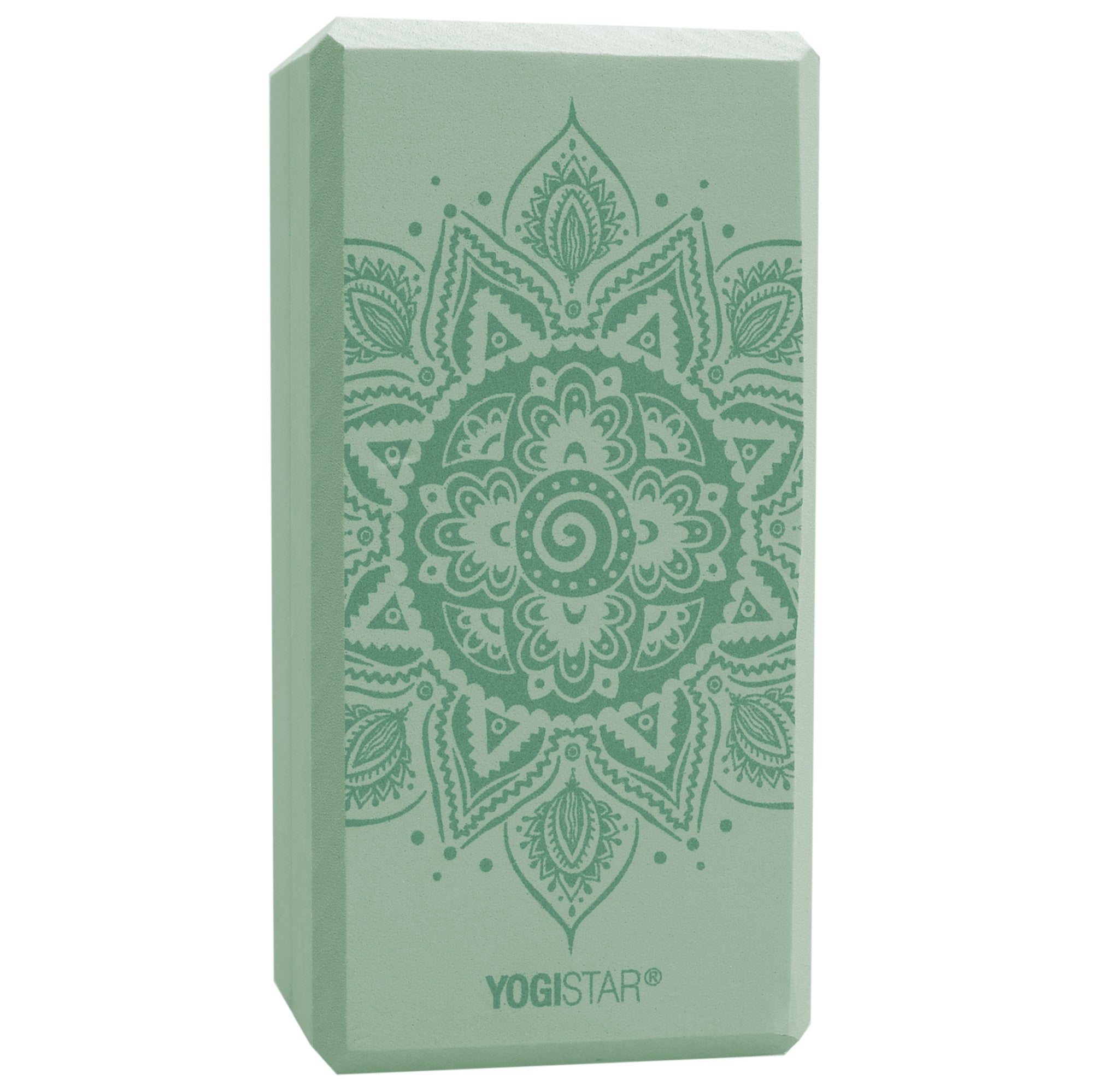 Yogablock yogiblock® basic - art collection - spiral mandala - velvet mint - YOGISHOP