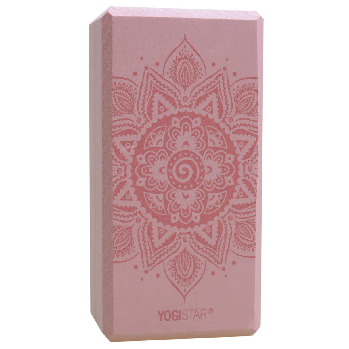 Yogablok yogiblock® basic - art collection - spiraal mandala - fluwelen roos