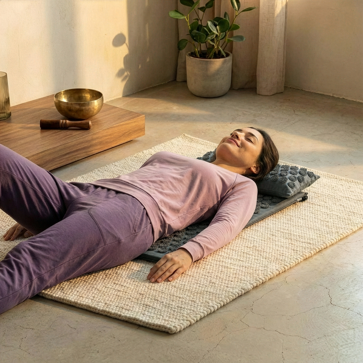 Akupressur-Set akupress relax lotus - Bio-Baumwolle