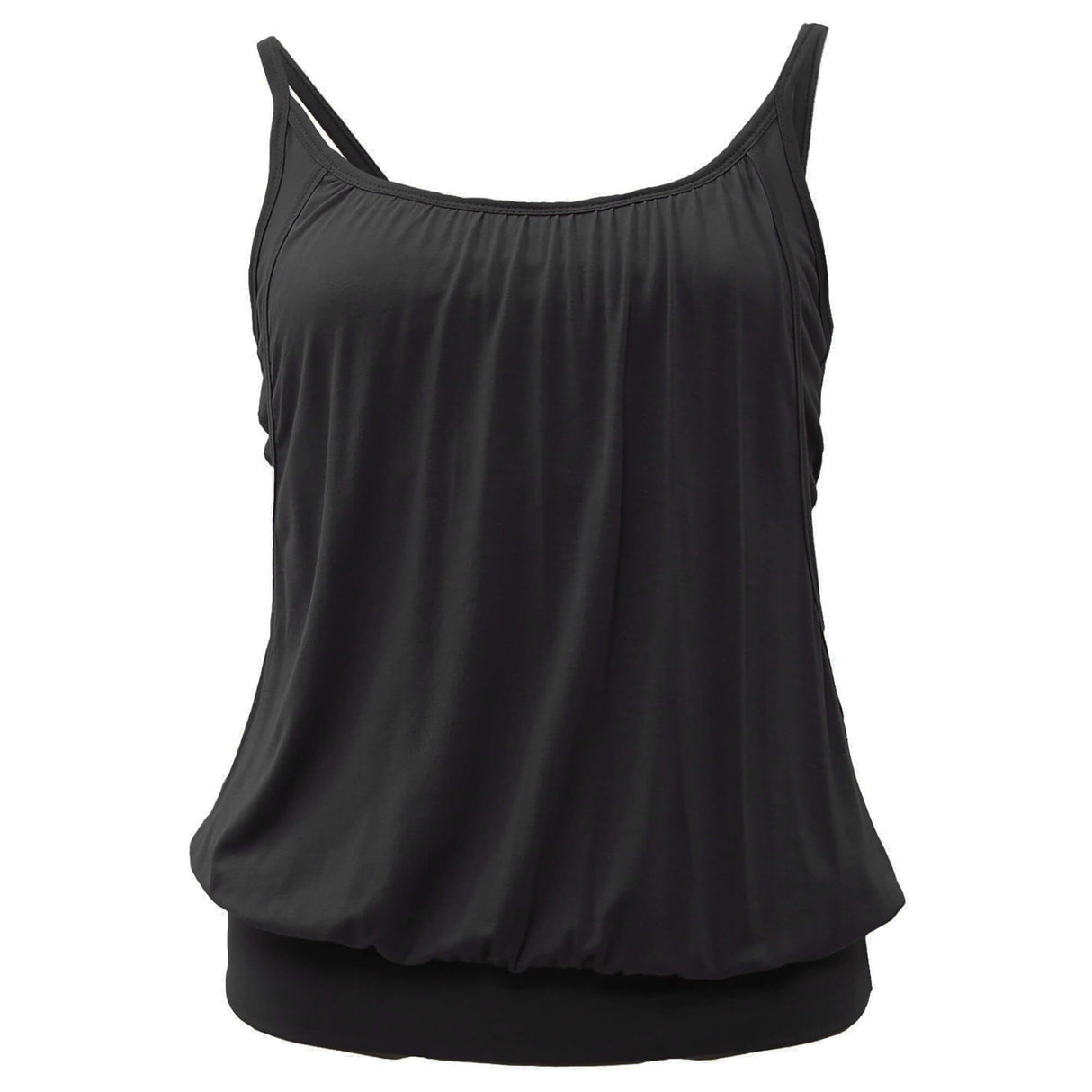 Zen Layered Loose Tunic - black - YOGISHOP