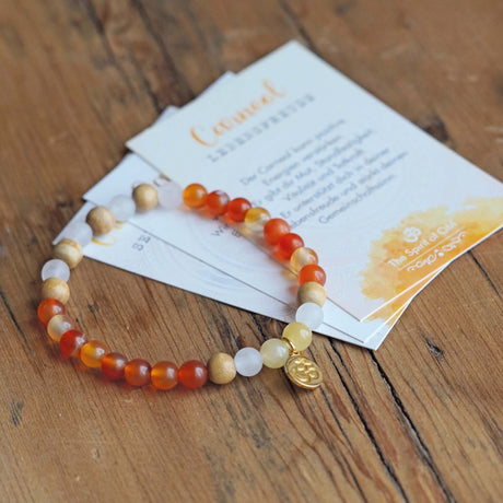 Armband Carneol (Größe: Medium 16,7 cm) - YOGISHOP