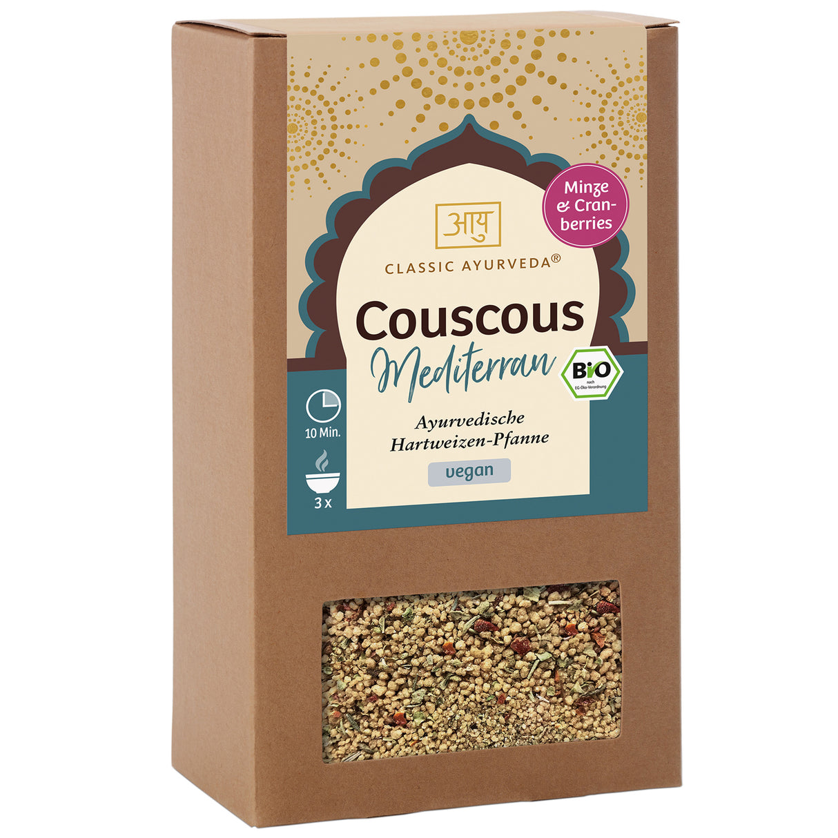 Bio Ayurvedischer Couscous Mediterran, 240 g - YOGISHOP
