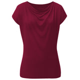 Yoga-Shirt Wasserfall - bordeaux