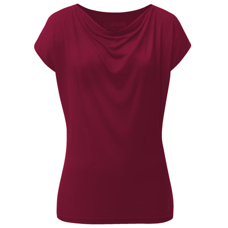 Yoga-Shirt Wasserfall - bordeaux