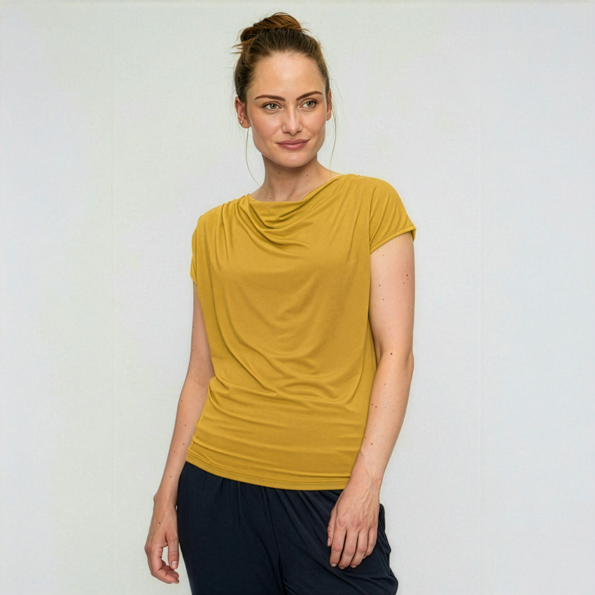Yoga-Shirt Wasserfall - gold rush